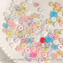 40Pcs Mixed Color Handmade Resin Round 2/4-hole Button for Sewing Clothes Accessories Crafts Scrapbooking DIY Apparel Supplie