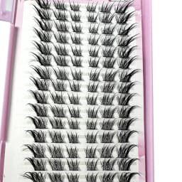 32Rows Fox Eye Manga False Eyelashes Large Capacity Tapered Thick Segmented Individual Cluster Lash Extensions Enlarge Eyes