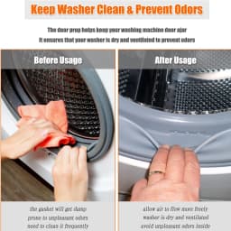 Silicone Washer Door Prop Magnetic Washing Machine Door Holder Keep Washer Door Open Drying Machine For Home