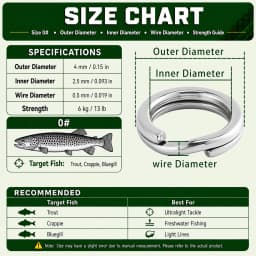 9KM 30Pcs Split Rings Fishing Stainless Steel Lure Rings Saltwater Terminal Tackles Connectors