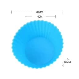5/10/20/30pcs/lot Silicone Cake Mold Round Heart Shape Muffin Cupcake Baking Molds Home Kitchen Bakeware Resistant and Soft