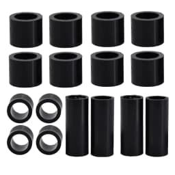 M3 M4 M5 M6 M8 M10 M12 Black ABS Non-Threaded Hollowed Nylon Spacer Round Standoff Washer PCB Support Spacers For TV Install