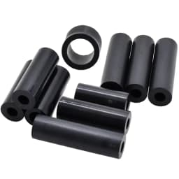 M3 M4 M5 M6 M8 M10 M12 Black ABS Non-Threaded Hollowed Nylon Spacer Round Standoff Washer PCB Support Spacers For TV Install