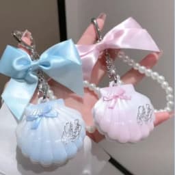Flower Knows Strawberry Cupid Solid Balm Pendant Shell Pearl Sweetheart Bear Pendant