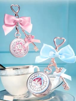Flower Knows Strawberry Cupid Solid Balm Pendant Shell Pearl Sweetheart Bear Pendant