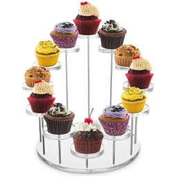 3/12 Tray Cupcake Stand Acrylic Cake Display Stand Jewelry Cake Transparent Dessert Rack Wedding Birthday Party Decoration Tools