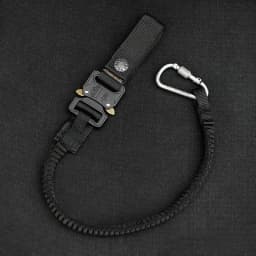 Tactical Anti-lost Elastic Lanyard Rope Quick Disassembly Safety Rope Outdoor Equipment Tools Mobile Phone Pistol Anti-lost Hook