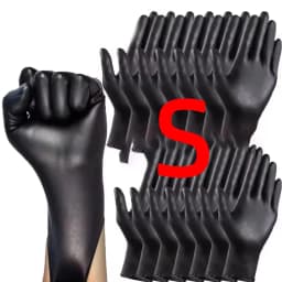 S/M/L/Xl Bag Black Pvc Disposable Cleaning Gloves Waterproof Kitchen Cleaning Tattoo Hairdressing Gloves 10/20/50/100PCS