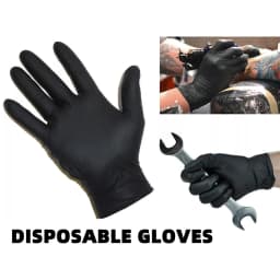 S/M/L/Xl Bag Black Pvc Disposable Cleaning Gloves Waterproof Kitchen Cleaning Tattoo Hairdressing Gloves 10/20/50/100PCS