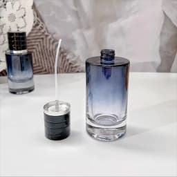 1Pcs 30ml-100ml Gradient Color Portable Glass Refillable Perfume Bottle Cosmetic Container Atomiser Sprayer Travel Cosmetic Tool