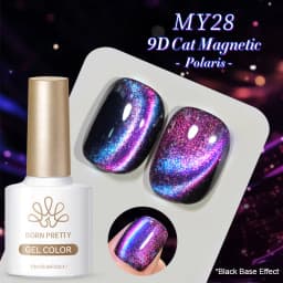 BORN PRETTY 10ml 9D Polaris Light Cat Magnetic Gel Black Base Needed Semi Permanent Soak Off UV Gel Varnish Manicure