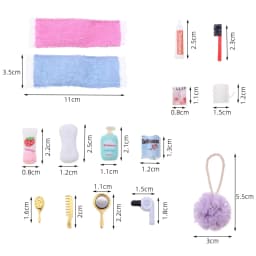 1Set Dollhouse Mini Cosmetics Lipstick Perfume Miniature Fashion Scene Doll Toiletry Model Accessories Mini Beauty Props