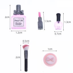 1Set Dollhouse Mini Cosmetics Lipstick Perfume Miniature Fashion Scene Doll Toiletry Model Accessories Mini Beauty Props