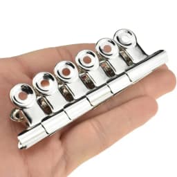 6Pcs Bulldog Clips Chip Clips Food Clip Multi-functional Metal Hinge Clamp Binder Paper Clips for Food Bag Kitchen Home Office