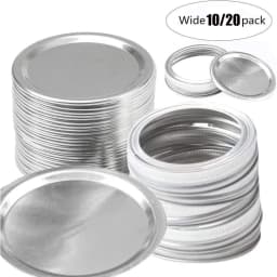 10/20PCS Canning Lids Regular/Wide Mouth Mason Jar Lids Split-type Wide Mouth Tinplate Storage Bands Jar Caps Mason Jar Lid