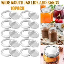 10/20PCS Canning Lids Regular/Wide Mouth Mason Jar Lids Split-type Wide Mouth Tinplate Storage Bands Jar Caps Mason Jar Lid