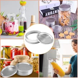 10/20PCS Canning Lids Regular/Wide Mouth Mason Jar Lids Split-type Wide Mouth Tinplate Storage Bands Jar Caps Mason Jar Lid