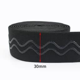 2/5Meters 10-50mm Silicone Elastic Band for Underwear Non-slip Bra Rubber Tape Waist Belt Stretch Ribbon DIY Sewing Accessories
