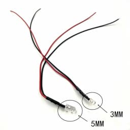 10pcs 3mm 5mm Flat LED DC 5V-12V Pre-Wired Water Clear Leds Red Yellow Blue Green White Orange Pink UV Light Lamp Bulb