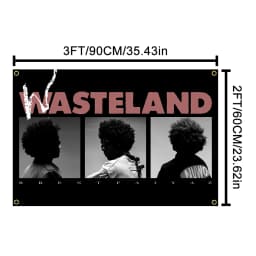 One Hip-Hop Music Lovers Personalized Wasteland Album Cover Flag Tapestry Decoration Polyester Wall Hanging Suitable,Dorm Rooms