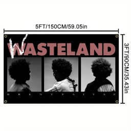 One Hip-Hop Music Lovers Personalized Wasteland Album Cover Flag Tapestry Decoration Polyester Wall Hanging Suitable,Dorm Rooms