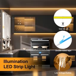 Battery Powered COB LED Strip Light 5V 320LEDs/M Flexible Diode Tape 3MM 5MM 8MM Linear Ribbon Indoor Lighting Lamp Backlight
