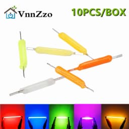 10PCS/Box LED Filament DC3V 5V Edison Bulb Lamp Parts Incandescent Light Diodes Accessories Multicolour Holiday Lighting