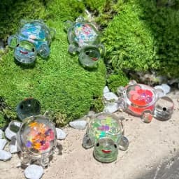 Luminous Mini Sea Turtle Statues Random Selection Ocean Animal Themed Party Decor, Garden Micro Landscape DIY Bead Crafts