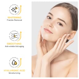 Niacinamide Face Serum 24K Gold Hyaluronic Acid Essence Whitening Dark Spot Corrector Facial Serum Skin Care Products