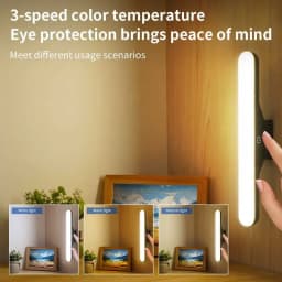 LED Makeup Light Rechargeable Magnetic Eye Protection Mirror Lamp Touch Wall Lights 30CM For Selfie Wardrobe Bathroom Lighting