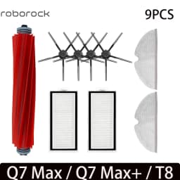 For Roborock Q7 Max / Q7 Max+ / Q7 Plus / T8 Accessories Main Side Brush Hepa Filter Mop Robot Vacuum Cleaner  Spare parts