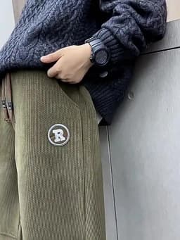 Korean Style Winter Warm Pants Children Sweatpants Thicken Corduroy Boys Casual Pants Boys Sport Pants Kids Loose Long Trousers