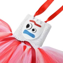 Toy Forky Costume Kids Birthday Party Tulle Princess Tutu Dress for Girls Halloween Carnival Cartoon Character Dress Up Clothes