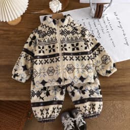 Autumn Winter Kids Thick Fleece Pajama Sets Korean Cartoon Toddler Girls Fashion Plush Warm Outfits 1-4Y Boys Home Wear Suit