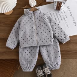 Autumn Winter Kids Thick Fleece Pajama Sets Korean Cartoon Toddler Girls Fashion Plush Warm Outfits 1-4Y Boys Home Wear Suit