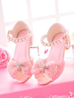 Girls' Dress Sandals For Formal Occasions, Children High Heels For /Models Performance And Fashion Show