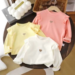 Autumn Winter Children's Clothing Baby Girls Long Sleeve T-shirts Kids Clothes Toddler Girls Warm Bottoming Shirt Tops