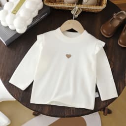 Autumn Winter Children's Clothing Baby Girls Long Sleeve T-shirts Kids Clothes Toddler Girls Warm Bottoming Shirt Tops