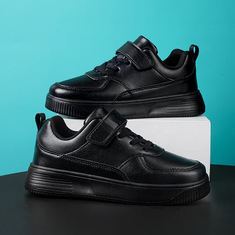 Children's School Black All-Season Anti-Slip Sports Shoes, Elementary Students' White Outdoor Casual Shoes28-40