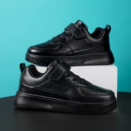 Children's School Black All-Season Anti-Slip Sports Shoes, Elementary Students' White Outdoor Casual Shoes28-40