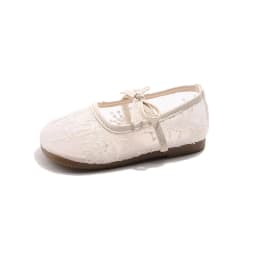 2026 Summer Kids Shoes Girls Sandals Lace Floral Princess Shoes Children Soft Sole Flat Party Dress Breathable Shoes