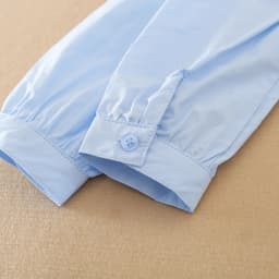 Girls Ruffle Collar Shirt 5-12 Years Long Sleeve 100% Cotton Kids School Uniform Blouse Polyester Children Daily Tops