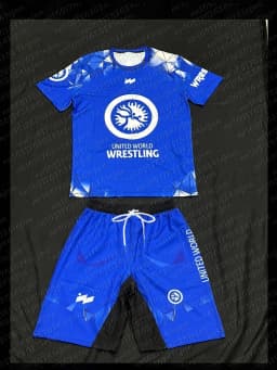 Adult Children Wrestling Sports Set Quick Drying Breathable Rash Guard T-shirts and Shorts Training Combat Sportswear Suit