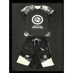Adult Children Wrestling Sports Set Quick Drying Breathable Rash Guard T-shirts and Shorts Training Combat Sportswear Suit
