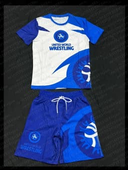 Adult Children Wrestling Sports Set Quick Drying Breathable Rash Guard T-shirts and Shorts Training Combat Sportswear Suit