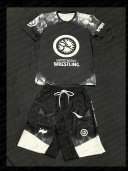 Adult Children Wrestling Sports Set Quick Drying Breathable Rash Guard T-shirts and Shorts Training Combat Sportswear Suit