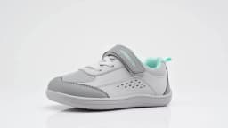 HOBIBEAR Kids Toddler Wide Toe Shoes Barefoot Hook Loop Sneakers Zero Drop Artificial Leather Mesh Non-Slip Shoes