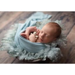 16”Curly Round Felted Blanket, Wool Newborn Photography Props for Photoshoot, Felted Baby Wrap Stuffer Fotografía de bebés
