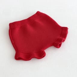 For Autumn and Winter, a Cute Strawberry-Embroidered Cardigan and Shorts Knitted Sweater Set For a baby Girl to Go out