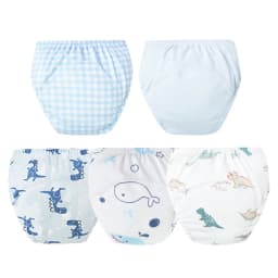 5pcs Baby Cotton Training Panties Waterproof Reusable Cloth Diapers Potty Training Underwear Nappies for Toddlers